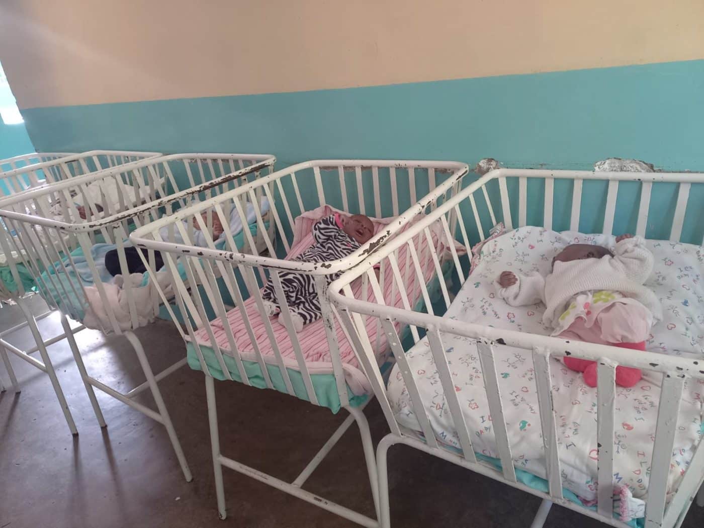 Babies in cribs