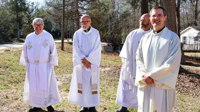 Archdiocese of Atlanta priests at Purification Heritage Center