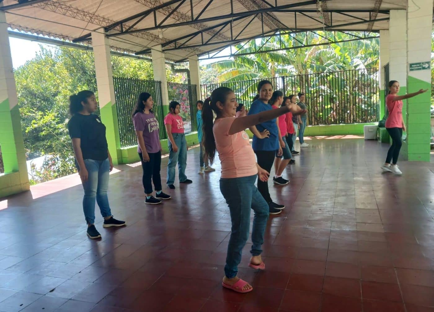 Girls Of COAR Children's Village Participating In Biodance Therapy Workshop