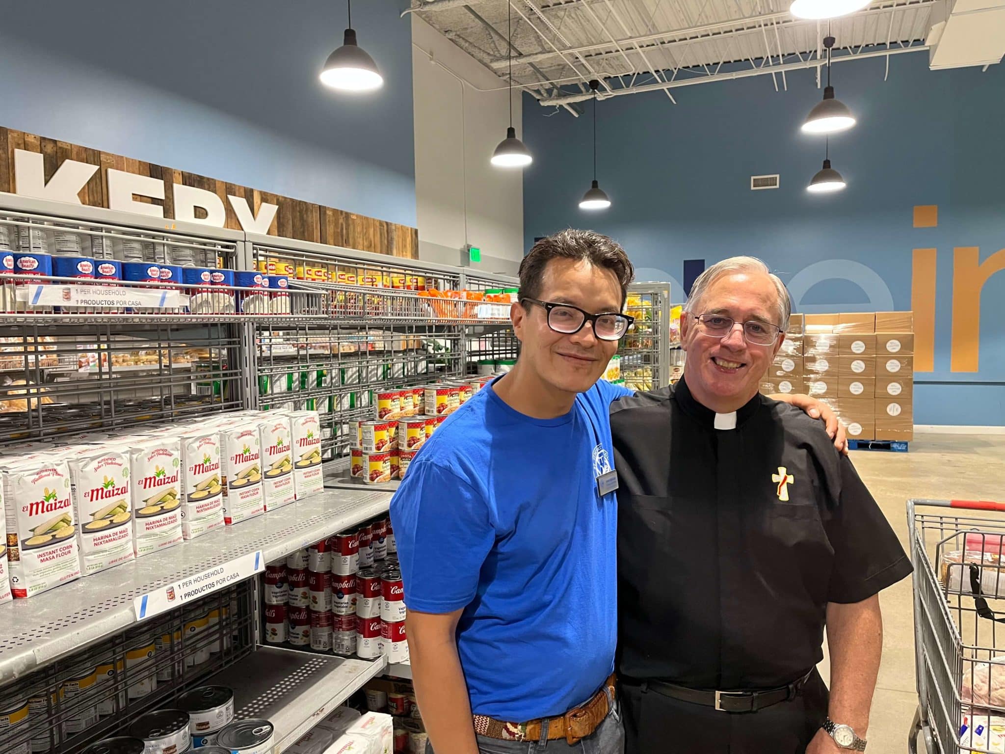 Deacon Bill Boyd And Assistant Food Pantry Manager Valentin Chagolla Duran Deacon Bill Boyd and Assistant Food Pantry Manager Valentin Chagolla-Duran