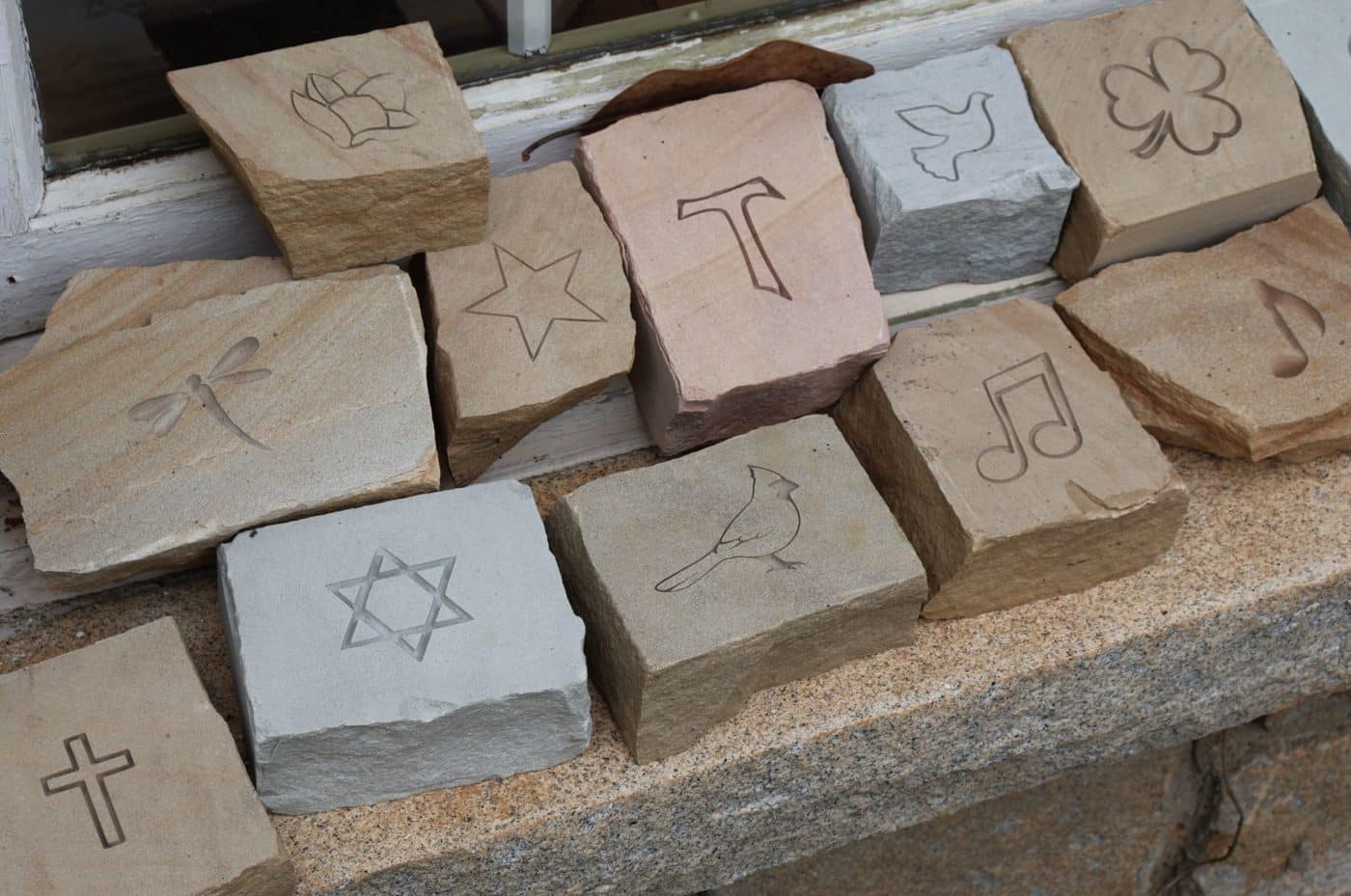 Stone Markers Used At Honey Creek
