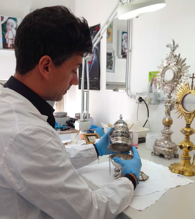 Baroque Monstrances & Thurible During Restoration