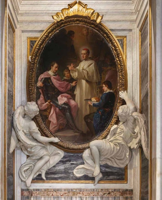 Current Project Restoring The Painting Of Blessed Nicola Albergati At St. Mary Major Basilica, The Burial Site Of Pope Francis