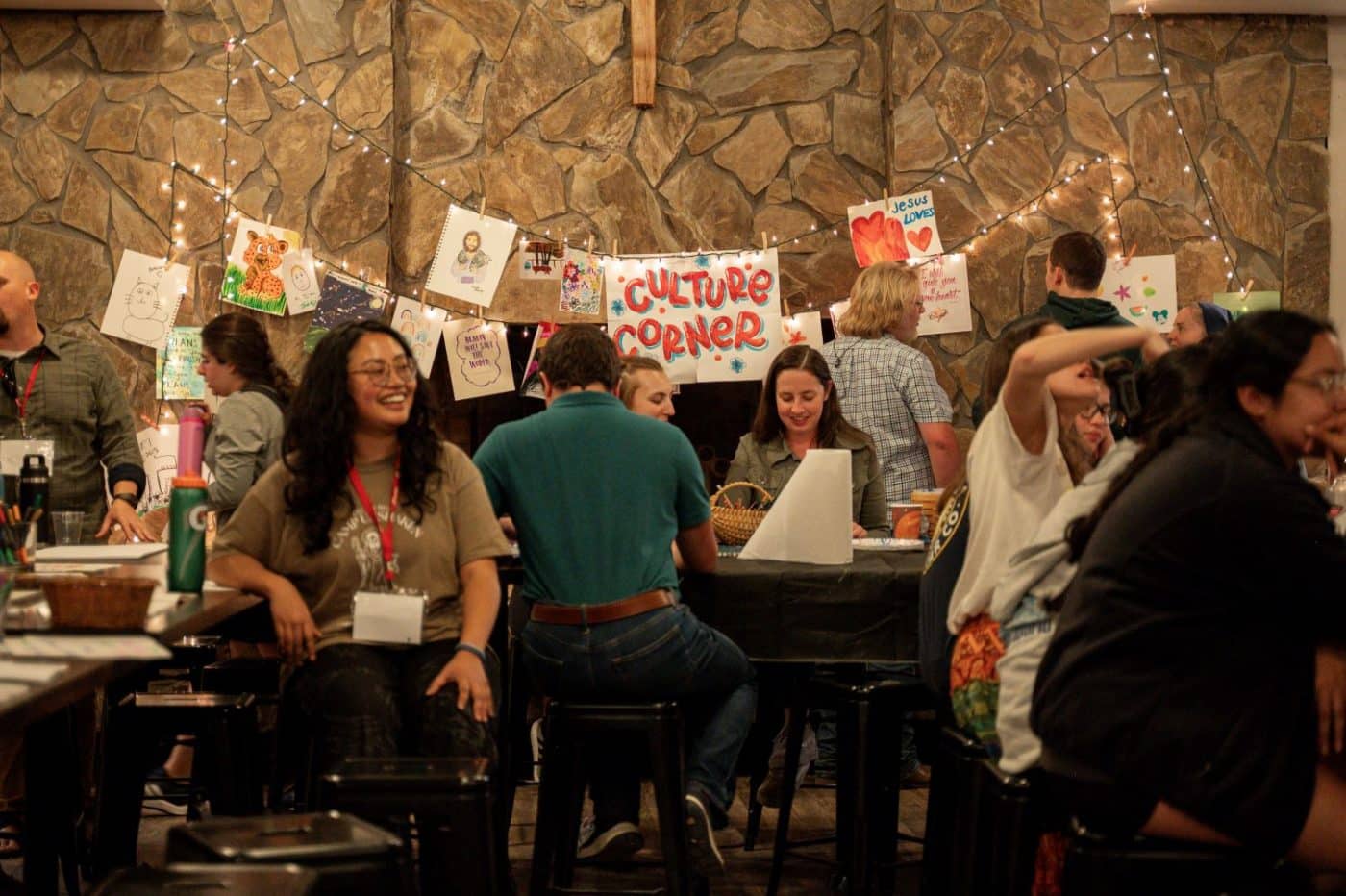 young adults engaged in various activity