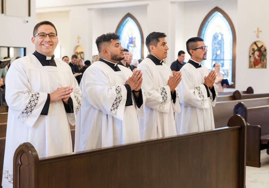 Seminarians serving mass